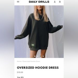Daily Drills oversized sweatshirt dress